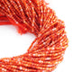 5  Strand Shaded Carnelian Faceted Balls Beads - Carnelian Small Ball Beads- 2mm- 12.5 Inches Rb485 - Tucson Beads