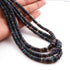 1 Long Strand Black Ethiopian Welo Heishi Opal Faceted Wheel Rondelles - Ethiopian Wheel  Roundelles Beads 5mm-9mm - 16 Inches long BR01052