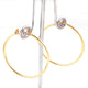 5 Pair 24k Gold Plated Copper Earrings Charms, Earrings, For Earring Making Round Shape 40mm GPC1319 - Tucson Beads