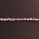 1 Long Strand Rose Quartz  Faceted Briolettes - Oval Shape Briolettes -5mm-7mm- 12 Inches BR02401 - Tucson Beads