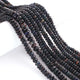 AAA Top Quality 1 Long Strand Black Ethiopian Welo Opal Faceted Rondelles - Ethiopian Roundelles Beads 7mm-11mm 14 Inches BR03057 - Tucson Beads