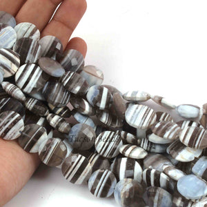 1 Strand Boulder Opal Faceted Coin Beads Briolettes-Coin Shape Briolettes  19mmx15mm 10 Inches BR0199 - Tucson Beads