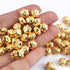 40 Pcs 24k Gold Plated Designer Copper Casting Flower Design Beads- Jewelry Making 9mm  GPC1318