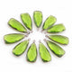 5 Pcs Peridot  Faceted Dagger Shape Oxidized Silver Plated Pendant   31mmx13mm  PC311 - Tucson Beads