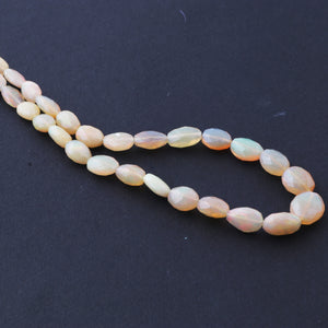 1 Strand Natural Ethiopian Welo Opal Faceted Briolettes,Opal Oval Beads, Fire Opal Briolettes  5mmx4mm-15mmx9mm 17 Inches BRU092 - Tucson Beads