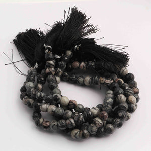 1  Strand Jabra jasper  Faceted  Round Balls beads - Gemstone ball Beads 8mm 8 Inches BR2129 - Tucson Beads