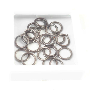 25 Pcs Oxidized Silver Copper Jewelry Ring , Copper Finding, Oxidized Silver Copper 8mm - Ring Charm GPC1328 - Tucson Beads