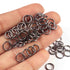 30 Pcs Oxidized Silver Copper Jewelry Ring , Copper Finding, Oxidized Silver Copper 7mm - Ring Charm GPC1327
