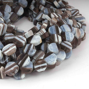 2 Long Strand Boulder  Opal Faceted Coin Beads Briolettes - Coin  Shape Briolettes - 11mm 10 Inches BR0207 - Tucson Beads