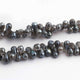 1 Strand Labradorite Silverite  Faceted Briolettes -Tear Drop Shape  Briolettes- 9mmx5mm-7mmx5mm-14.5  Inches BR1337 - Tucson Beads