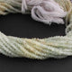 1 Strand Prehnite Faceted Rondelles  -Round Shape  Rondelles  4mm -14 Inches RB517 - Tucson Beads