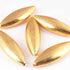 5 Pcs 24k Gold Plated Designer Copper Casting Marquise Shape Beads - 47mmx15mm - Jewelry GPC1323