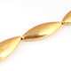 5 Pcs 24k Gold Plated Designer Copper Casting Marquise Shape Beads - 47mmx15mm - Jewelry GPC1323 - Tucson Beads