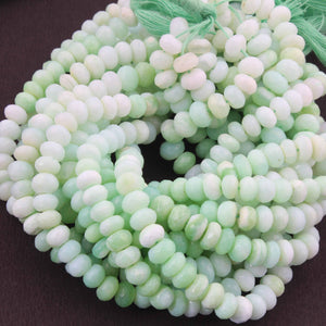 1 Strand Finest Quality  Peru Opal Faceted Rondelles - Peru Opal Roundelle Beads 4mm-5mm 8 Inches BR044 - Tucson Beads