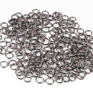 40 Pcs Oxidized Silver Copper Jewelry Ring , Copper Finding, Oxidized Silver Copper 7mm - Ring Charm GPC1325 - Tucson Beads