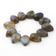 17 Pcs Amazing Labradorite Faceted Cabochon Spectrolite - Pear Shape Multi Fire Loose Gemstone -5mmx2mm  LGS133 - Tucson Beads