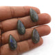 4 Pcs Amazing Labradorite Faceted Cabochon Spectrolite - Pear Shape Multi Fire Loose Gemstone -16mmx5mm  LGS132 - Tucson Beads