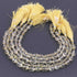 1 Strand Lemon Quartz Faceted Tear Shape Briolettes- 12mmx8mm-14mmx9mm 8 Inch BR4010