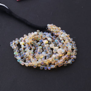 1 Strand Natural Ethiopian Opal Smooth Tear Drop Briolettes - Welo Opal Tear Drop Shape Beads 3mmx2mm-7mmx5mm 16 Inch BRU099 - Tucson Beads