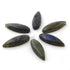 6 Pcs Amazing Labradorite Smooth Cabochon Spectrolite - Pear Shape Multi Fire Loose Gemstone -25mmx5mm  LGS138