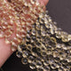 1 Long Strand Lemon Quartz Faceted Briolettes - Heart Shape Briolettes  7mm 9 Inches BR02418 - Tucson Beads