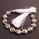1 Strand Dalmatian Jasper Briolettes -Coin Shape Briolettes 11mm-6.5 Inches BR3131 - Tucson Beads