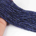 1 Strand Finest Quality Lapis Lazuli Faceted Coin Briolettes-  Coin Beads - 4mm 12.5 Inchs BR01050