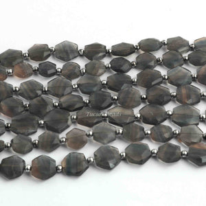 1 Strand Fluorite Gemstone Faceted Briolettes - Hexagon Shape - 12mmx14mm-8 Inches BR1324 - Tucson Beads