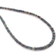 1 Long Strand Black Ethiopian Welo Opal Faceted Rondelles - Ethiopian Roundelles Beads 3mm-5mm 16 Inches BR03043 - Tucson Beads