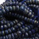 1 Long Strand Lapis Faceted Rondelles  - Gemstone Rondelles 8mm-12mm 13 Inches BR2169 - Tucson Beads