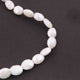 1 Strand White Silverite Faceted Briolettes  -Oval Shape Briolettes  7mmx5mm - 11mmx8mm -8.5  Inches BR4065 - Tucson Beads