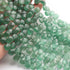 1 Strand Green Strawberry  Faceted Briolettes - Heart Shape Briolettes  7mm -8mm 10 Inches BR02430