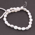 1 Strand White Silverite Faceted Briolettes  -Oval Shape Briolettes  7mmx5mm - 11mmx8mm -8.5  Inches BR4065