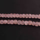 1 Strand Rose Quartz  Faceted Briolettes -Cube Shape  Briolettes  6mm-8mm-7 Inches   BR3229 - Tucson Beads