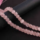 1 Strand Rose Quartz  Faceted Briolettes -Cube Shape  Briolettes  6mm-8mm-7 Inches   BR3229 - Tucson Beads