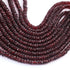 1 Long Strand Mozambique Garnet Faceted  Heishi Rondelles - Wheel Roundelles - 5mm-7mm -16 Inches BR02675