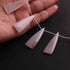 1 Strand Rose Quartz  Smooth  Briolettes -  Triangle  Shape Briolettes  37mmx12mm- 4 Inches BR2137
