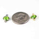 14 Pcs Peridot 925 Sterling Vermeil /Oxidized Sterling Silver Faceted Heart Shape Double Bail Connector - 15mmx9mm-16mmx10mm SS682 - Tucson Beads