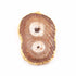 1 Pcs Brown Druzzy Geode Raw Drusy Agate Slice Pendant - Electroplated Gold Druzy Pendant DRZ136