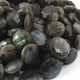 1  Strand Labradorite Faceted Briolettes  - Coin Shape Briolettes  17mm 10 Inches BR0589 - Tucson Beads