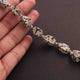 1  Long Strand Dalmatian jasper Faceted Briolettes  -Fancy Shape Briolettes- 13mmx6mm -12mmx6mm-9.5 Inches BR3849 - Tucson Beads