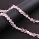 2 Strand Rose Quartz  Faceted Coin Shape Briolettes - Rose Quartz Briolettes  6 mm-11 Inches BR644 - Tucson Beads