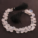 1 Strand  White Rainbow Moonstone Faceted Briolettes - Heart Shape Beads - 12mmX11mm-15mmX19mm - 10 inches BR01993 - Tucson Beads