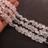 1 Strand  White Rainbow Moonstone Faceted Briolettes - Heart Shape Beads - 7mmX7mm-9mmX7mm - 10 inches BR01993