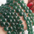 1 Strand Green Strawberry  Faceted Briolettes - Heart Shape Briolettes  9mm 10 Inches BR02431