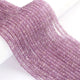 1 Strand Pink Amethyst Finest Quality Faceted Rondelles 3mm 13.5 inch strand RB117 - Tucson Beads