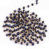 1 Feet Blue Sapphire Rondelle Rosary Style 925 Sterling Vermeil Beaded Chain- 3mm-3.5mm- Vermeil wire Chain SRC018