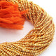 1 Strand Gold Pyrite Faceted Rondelles,Faceted Beads,Semi Precious Beads 3.5mm to 4mm 13.5 inches strands RB140 - Tucson Beads