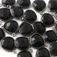 24 Pcs Black Onyx Oxidized Sterling Silver Gemstone Faceted Heart Shape Single Bail Pendant -18mmx15mm SS389 - Tucson Beads