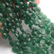 1  Strand  Green Strawberry Faceted Briolettes  -Heart Shape  Briolettes -9 mm-- 9 Inches BR02420 - Tucson Beads